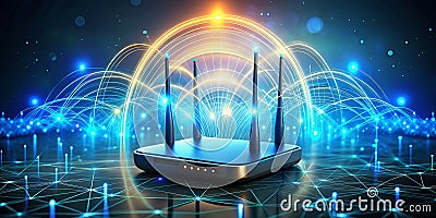 Boost Home and Office WiFi Security A Comprehensive Router Configuration Guide for Guest Networks Stock Photo