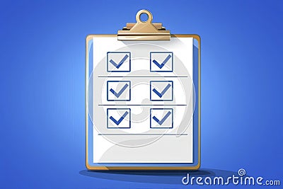 Achieve Success with a Comprehensive Checklist Boost Productivity and Efficiency by Utilizing a Structured Task List for Optimal Stock Photo