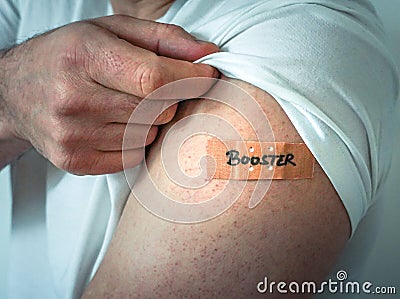 Booster vaccination protection Stock Photo