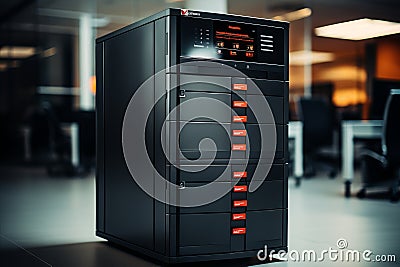 Boosting Workplace Productivity. Efficient Environment with Cutting-Edge Office Equipment at Work Stock Photo