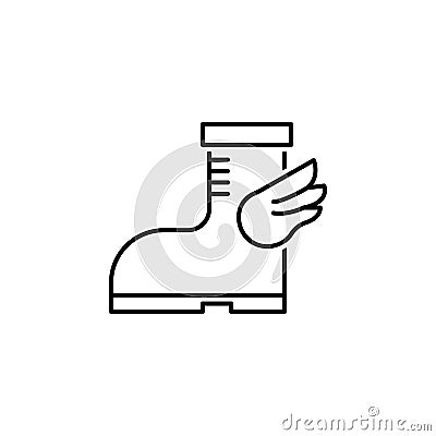 Boot icon. Element of historical games icon Stock Photo