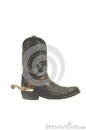 Boot With Spur Stock Photo - Image: 3806550