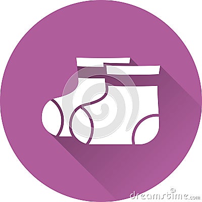 Booties baby icon. Vector illustration. Vector Illustration