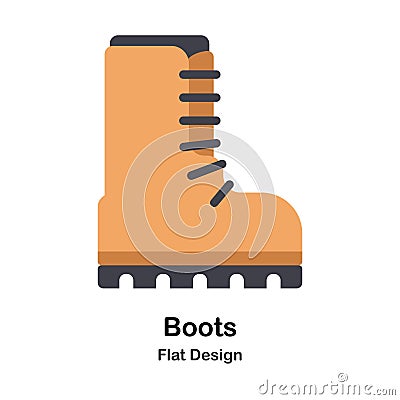 Boots Flat Illustration Vector Illustration