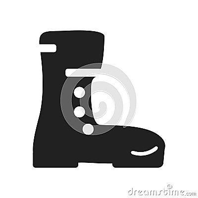 Boots icon vector isolated on white background, Boots sign , far Vector Illustration