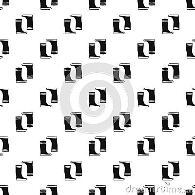 Boots pattern, simple style Vector Illustration