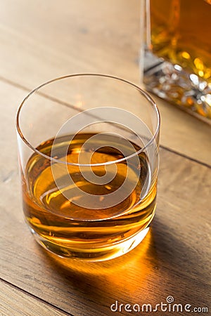 Boozy Alcoholic Whiskey Neat Stock Photo