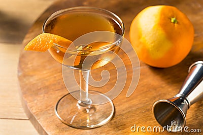 Boozy Classic Hanky Panky Cocktail Stock Photo