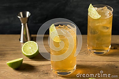 Boozy Refreshing Moscow Mule Cocktail Stock Photo