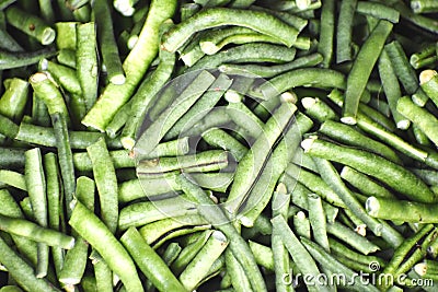 Bora beans a green vegetables Stock Photo