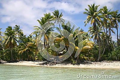 Bora Bora beach Stock Photo