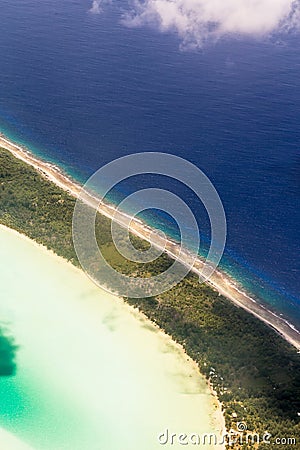 Bora Bora Island, French Polynesia. A true paradise with turquoise water. Destination sought by couples on honeymoon. Stock Photo