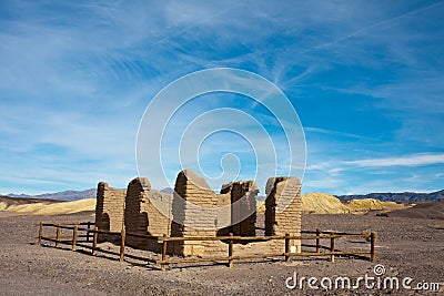 Borax mine ruins Stock Photo