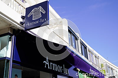 Bordeaux , Aquitaine / France - 02 15 2020 : Armor Lux sign logo on shop boutique fashion store based on marine sea ocean concept Editorial Stock Photo