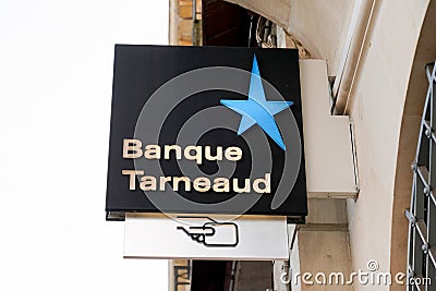 Bordeaux , Aquitaine / France - 01 15 2020 : Banque tarneaud sign retail logo of bank atm french store signage Editorial Stock Photo