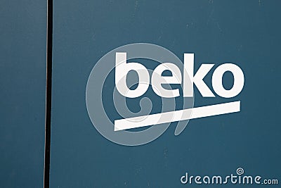 Beko logo brand shop and text sign on multinational home appliance manufacturer Editorial Stock Photo