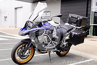 Bordeaux , Aquitaine / France - 07 07 2020 : BMW GS R1250 hp sport lc touring bike motorcycle Editorial Stock Photo