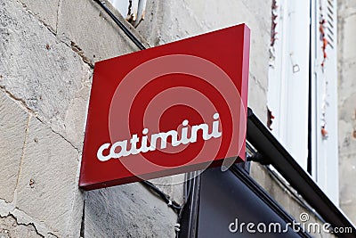 Bordeaux , Aquitaine / France - 02 02 2020 : catimini store sign logo shop clothing children trendy fashion from birth to 14 years Editorial Stock Photo