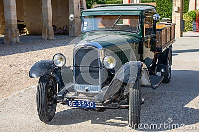 Citroen c4 hp retro vintage french historic car 1930 vehicle pickup ancient Editorial Stock Photo