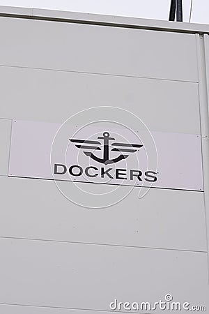 Bordeaux , Aquitaine / France - 02 01 2020 : dockers shop sign boutique Apparel Store logo work wear Editorial Stock Photo