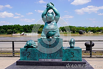 Exhibition Le chat deambule The cat walks winner race stadium in Bordeaux by Philippe Editorial Stock Photo