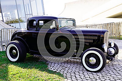 Ford 32 custom classic vintage Hotrod classic car Hot rod Editorial Stock Photo