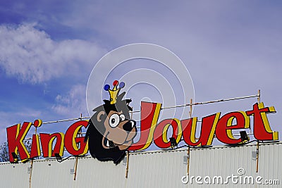 Bordeaux , Aquitaine / France - 10 30 2019 : King Jouet logo shop games and child toy store sign kids children baby toys brand Editorial Stock Photo