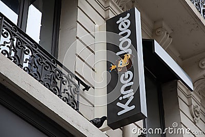 king jouet logo sign and text wall facade children toy and fun brand Editorial Stock Photo
