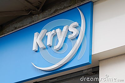 Bordeaux , Aquitaine / France - 02 20 2020 : krys Optic logo shop brand sign store Optician glasses Editorial Stock Photo