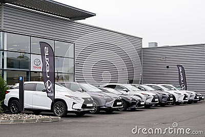 Bordeaux , Aquitaine / France - 10 15 2019 : Lexus Automobile Dealership store car Logo sign shop Editorial Stock Photo