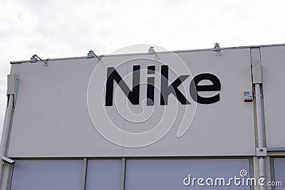 Bordeaux , Aquitaine / France - 07 02 2020 : Nike logo sign on store American shop multinational corporation manufactures sells Editorial Stock Photo