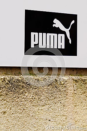 Bordeaux , Aquitaine / France - 01 15 2020 : Puma store logo german European multinational company sporty for athletic casual Editorial Stock Photo
