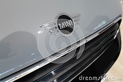 Bordeaux , Aquitaine / France - 10 11 2019 : Retail of Austin mini cooper car front logo bmw modern with brand name Editorial Stock Photo