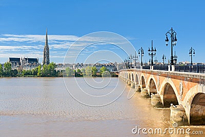 Bordeaux at a sunny day Stock Photo