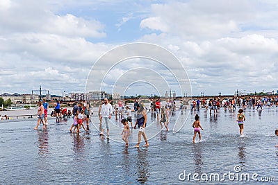 Bordeaux water mirror Editorial Stock Photo