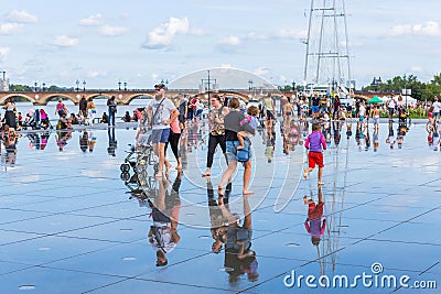 Bordeaux water mirror Editorial Stock Photo