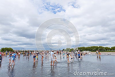 Bordeaux water mirror Editorial Stock Photo