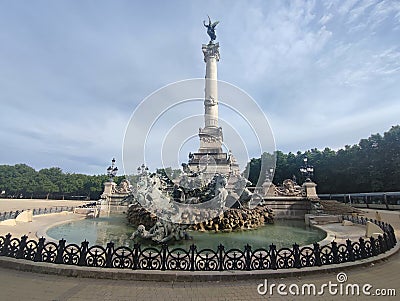 Bordeaux is a world capital of wine.many castles and vineyards stand on the hillsides of the Gironde Stock Photo