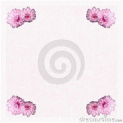 Border with flowers Stock Photo