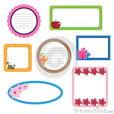 Border frames Vector Illustration