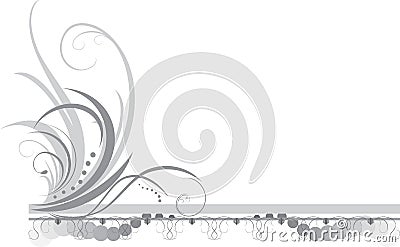 Border with ornament. Title Vector Illustration