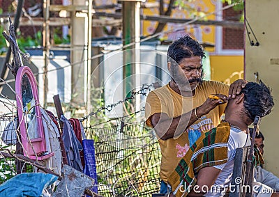 At the border with Pakistan, the welcoming and colorful people of Rajasthan Editorial Stock Photo