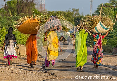 At the border with Pakistan, the welcoming and colorful people of Rajasthan Editorial Stock Photo