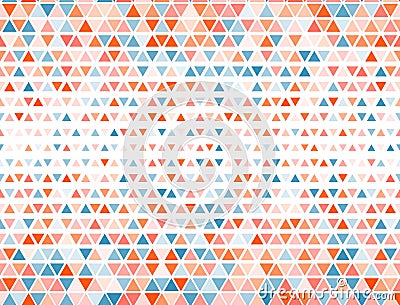 Border triangles halftone pattern. Triangular fade elements banner background. Pixel Vector Illustration