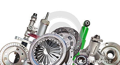 Borders of automotive parts Stock Photo