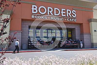 Borders Closes Editorial Stock Photo