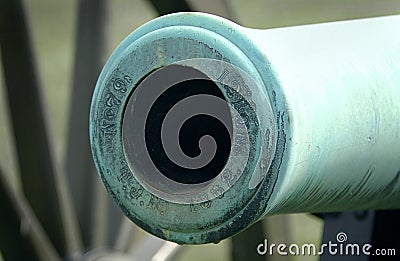 Bore of Civil War Cannon Stock Photo