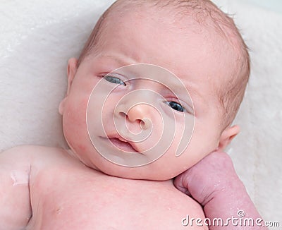 Bored baby Stock Photo