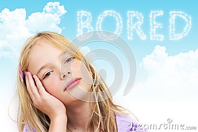 Bored child Stock Photo