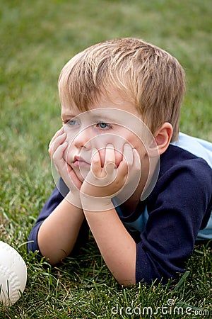 Bored child Stock Photo